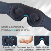 Máscara de Dormir Bluetooth 3D com Fones de Ouvido
