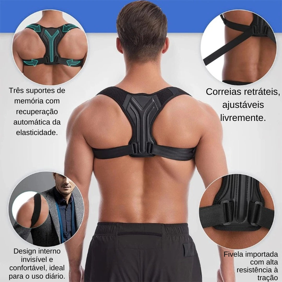 Corretor Postural Ajustável para Alívio de Dor