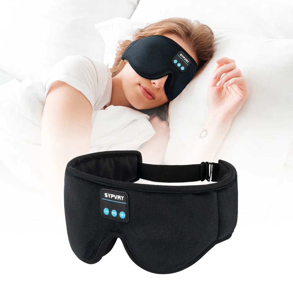 Máscara de Dormir Bluetooth 3D com Fones de Ouvido