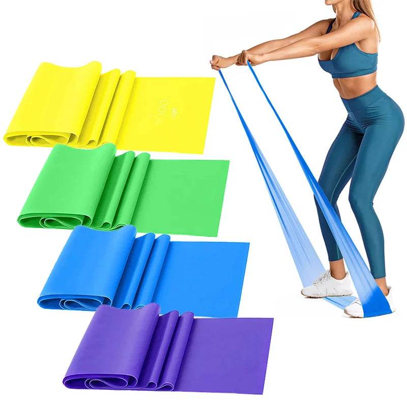 Kit 4 Faixas Elásticas De Resistência para Exercício