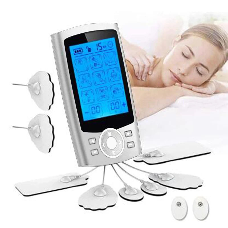 Dezenas Massageador Muscular Elétrico, Massagem Corporal, Massagem Braço e Costas, Máquina Digital de Emagrecimento, Relaxamento Muscular, 36 Modos