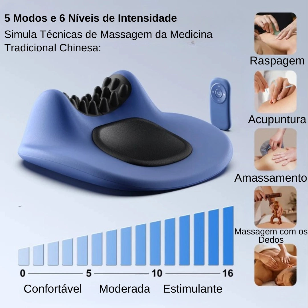 Travesseiro Massageador Elétrico para Pescoço com Aquecimento